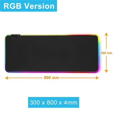RGB Gaming Mouse Pad - Touch Control, Non - Slip - InspiredGrabs.com
